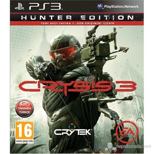 Crysis 3 Hunter Edition Türkçe PS3 kitabı