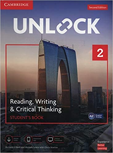 Unlock 2 Reading,Writing & Critical Thinking Student's Book kitabı