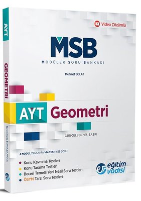 AYT Geometrı Msb Modüler Soru Bankası kitabı