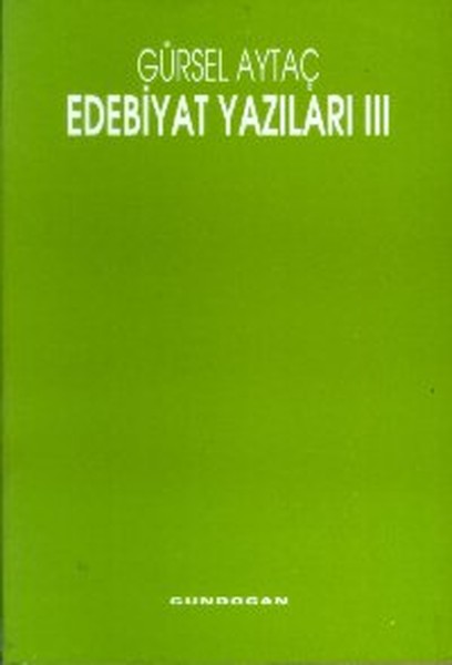 Edebiyat Yazıları 3 kitabı