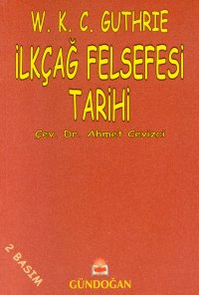 İlkçağ Felsefesi Tarihi kitabı