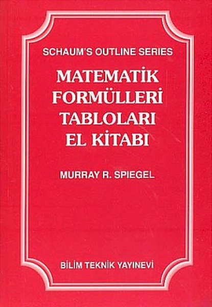 Matematik Formülleri Tabloları El Kitabı kitabı