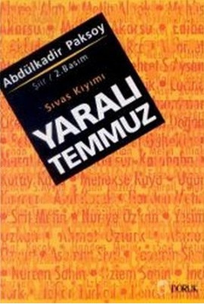 Yaralı Temmuz Sıvas Kıyımı kitabı