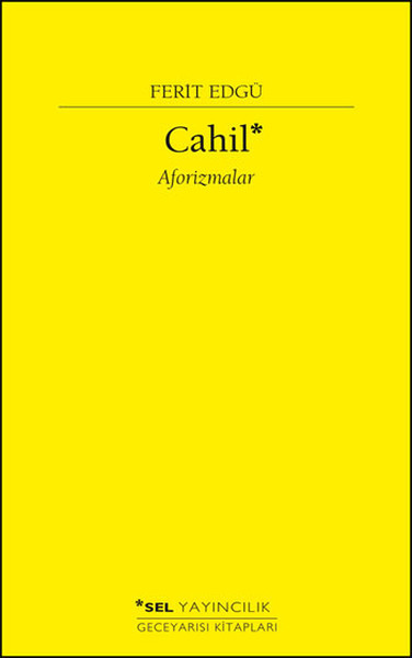 Cahil - Aforizmalar kitabı