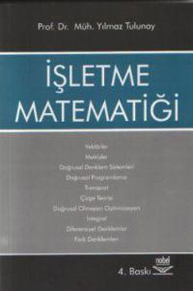 İşletme Matematiği kitabı