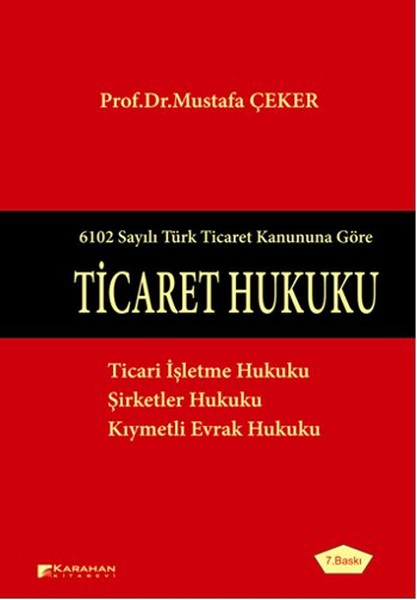 Ticaret Hukuku kitabı