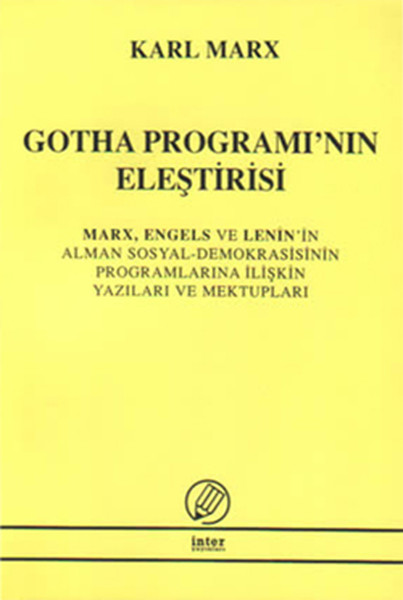 Gotha Programının Eleştirisi kitabı