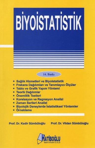 Biyoistatistik kitabı