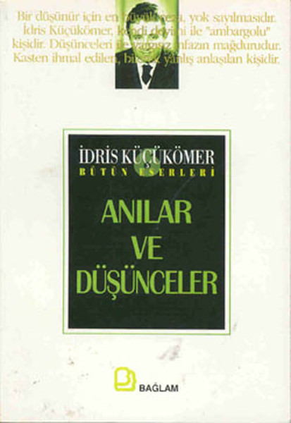 Anılar Ve Düşünceler kitabı