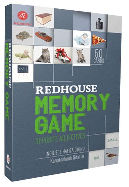 Redhouse Memory Game - Opposite Adjectives kitabı