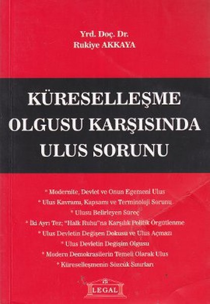 Küreselleşme Olgusu Karşısında Ulus Sorunu  kitabı