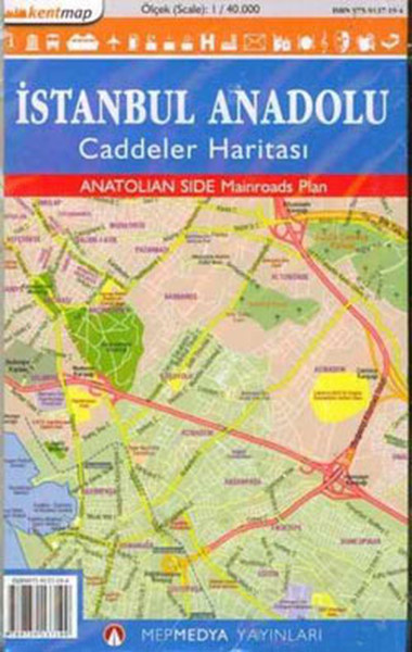 Kentmap İstanbul Anadolu Caddeler Haritası kitabı