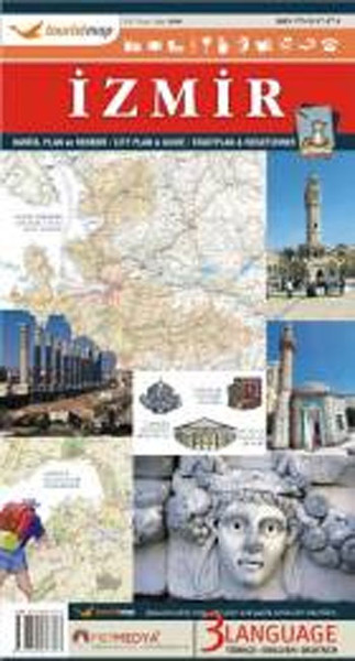 Touristmap İzmir Harita - Plan Rehberi kitabı