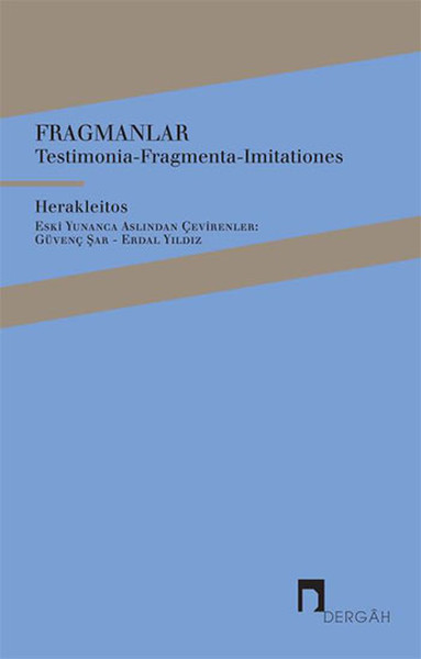 Fragmanlar - Testimonia-Fragmenta-Imitationes kitabı