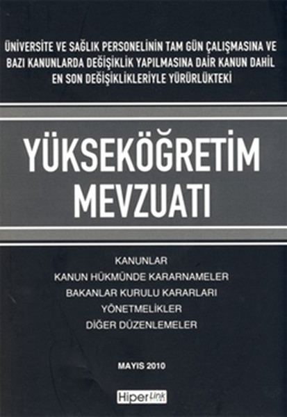 Yükseköğretim Mevzuatı kitabı