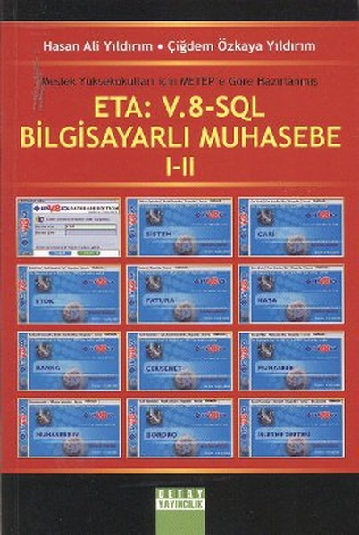 Eta: V. 8-Sql Bilgisayarlı Muhasebe 1-2 kitabı