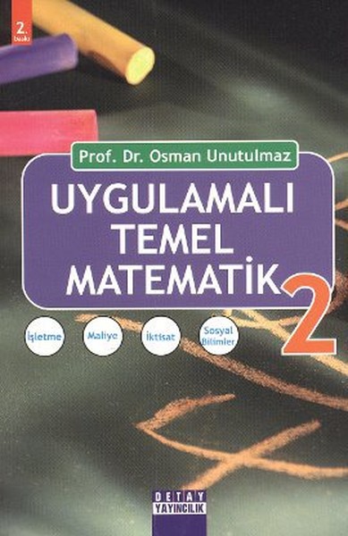 Uygulamalı Temel Matematik 2 kitabı