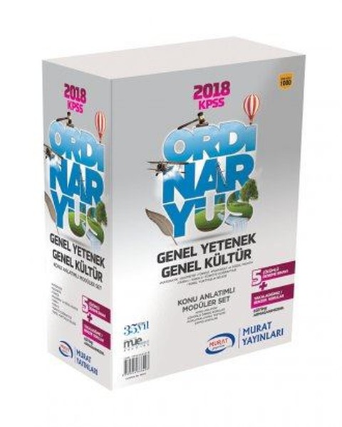 2018 Kpss Ordinaryüs Genel Yetenek Genel Kültür Lisans Modüler Set kitabı