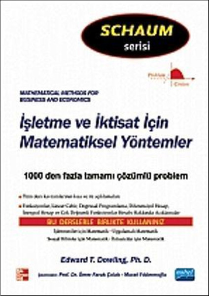 İşletme Ve İktisat İçin Matematiksel Yöntemler kitabı