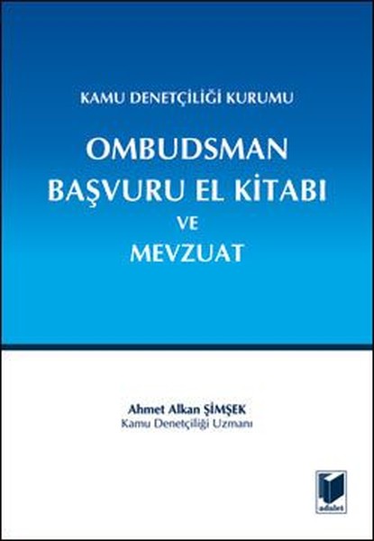 Ombudsman Başvuru El Kitabı Ve Mevzuat kitabı