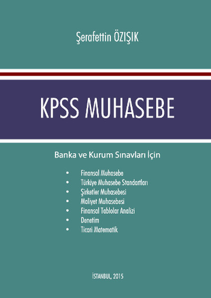 Kpss Muhasebe kitabı