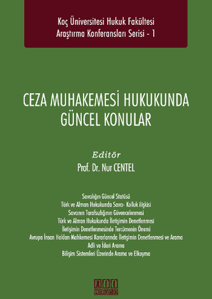 Ceza Muhakemesi Hukukunda Güncel Konular kitabı