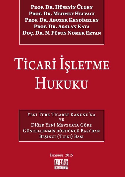 Ticari İşletme Hukuku kitabı