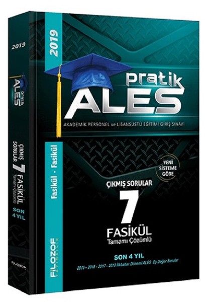 2019 Ales Pratik Son 4 Yıl Tamamı Çözümlü Çıkmış Sorular 7 Fasikül kitabı