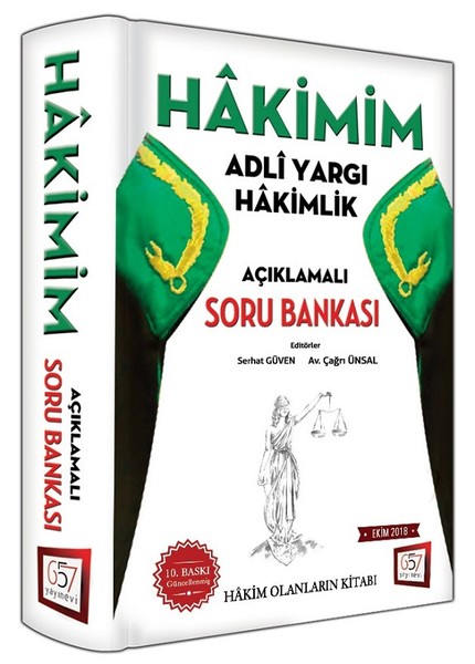 2018 Hakimim Adli Yargı Hakimlik Açıklamalı Soru Bankası kitabı