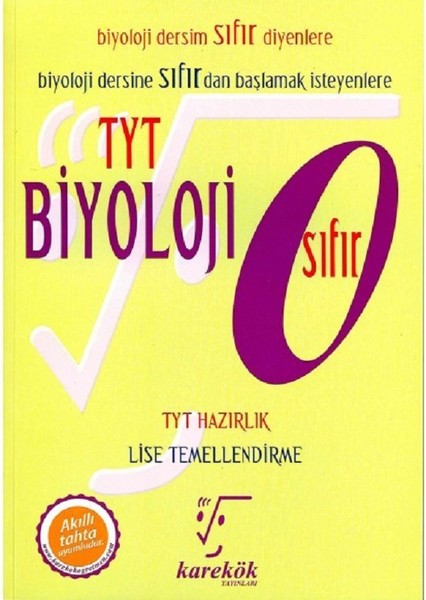 Tyt Biyoloji Sıfır kitabı