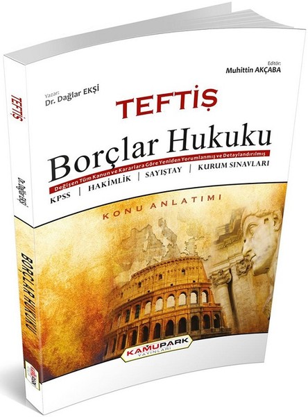 2019 Teftiş Borçlar Hukuku kitabı