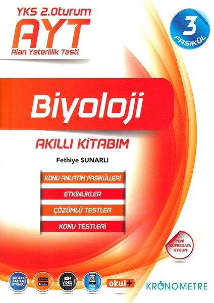 Ayt Biyoloji Akıllı Kitabım 3 Fasikül kitabı