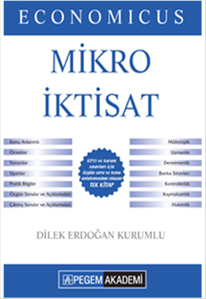 Pegem 2016 Kpss A Grubu Economicus Mikro İktisat Konu Anlatımlı