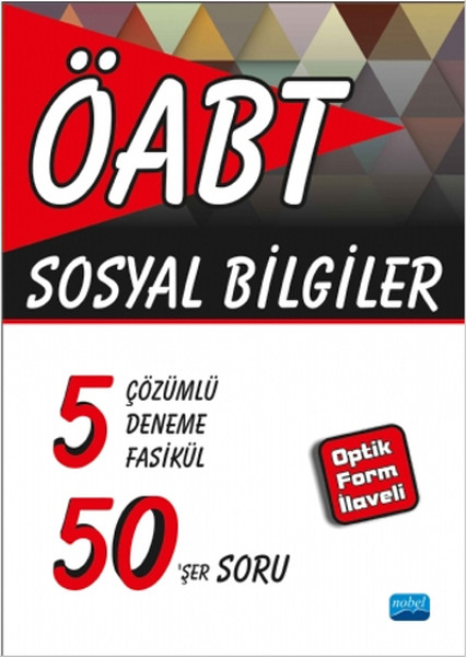 Öabt- Sosyal Bilgiler- 5 Çözümlü Deneme Fasikül 50'Şer Soru- Optik Form İlaveli kitabı