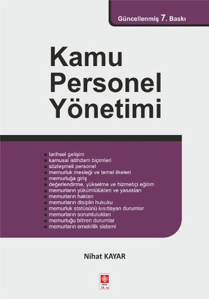 Kamu Personel Yönetimi kitabı