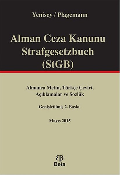 Alman Ceza Kanunu Strafgesetzbuch Stgb kitabı