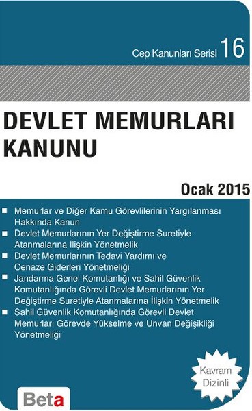 Devlet Memurları Kanunu kitabı