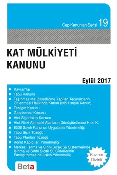 Kat Mülkiyeti Kanunu kitabı