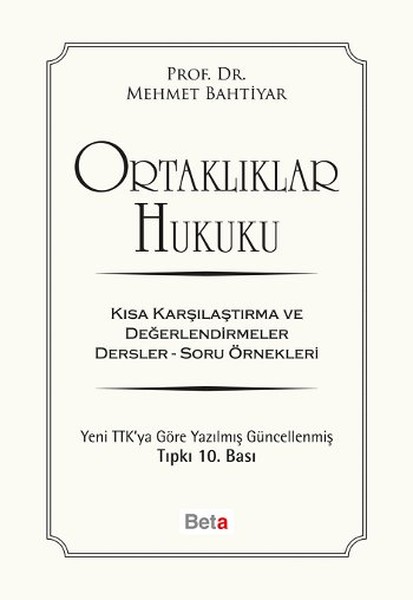 Ortaklıklar Hukuku kitabı