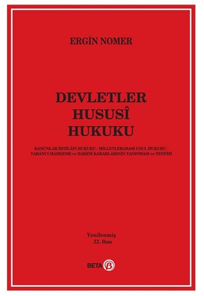 Devletler Hususi Hukuku kitabı