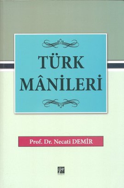 Türk Manileri kitabı