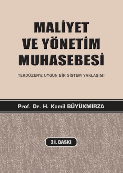 Maliyet Ve Yönetim Muhasebesi kitabı