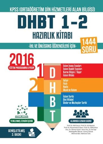 2018 Dhbt 1-2 Hazırlık Kitabı kitabı