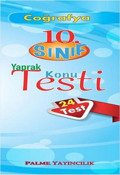 Palme 10. Sınıf Coğrafya Yaprak Konu Testi kitabı