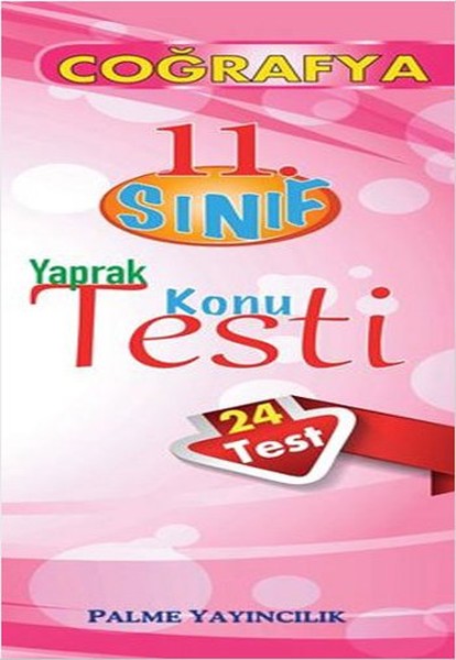 Palme 11. Sınıf Coğrafya Yaprak Konu Testi kitabı