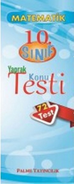 Palme 10. Sınıf Matematik Yaprak Konu Testi kitabı