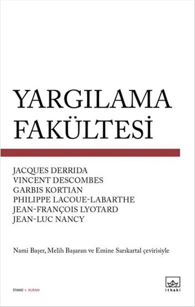 Yargılama Fakültesi kitabı