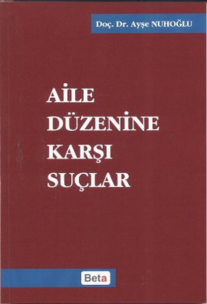 Aile Düzenine Karşı Suçlar kitabı