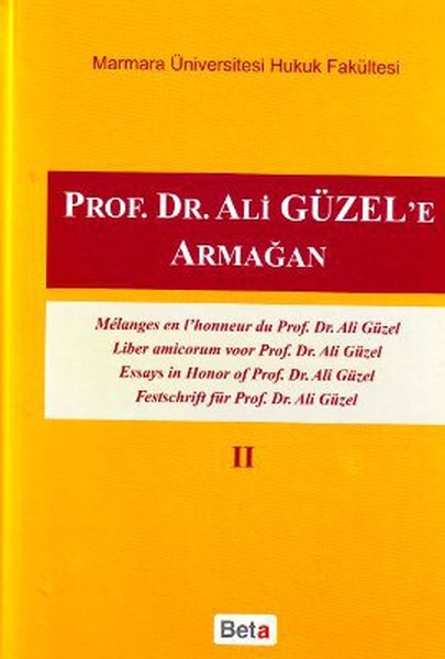 Prof. Dr. Ali Güzel'e Armağan 2 kitabı