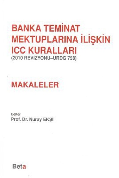 Banka Teminat Mektuplarına İlişkin Icc Kuralları - Makaleler kitabı